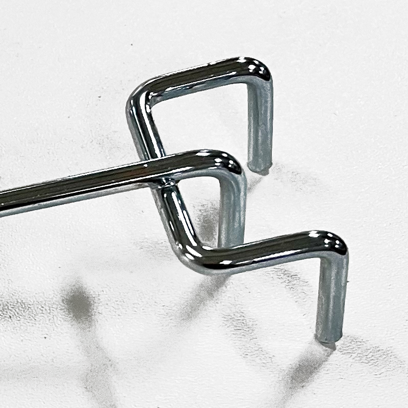 Display hook for 6 mm decorative rod, zinc, 20 cm. Ø 6 mm. Fork hook