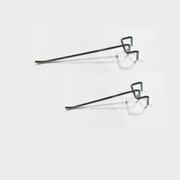 Display hook for 6 mm decorative rod, zinc, 20 cm. Ø 6 mm. Fork hook