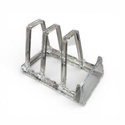 Support for 3 pcs. book/plate, clear, H11.5cm