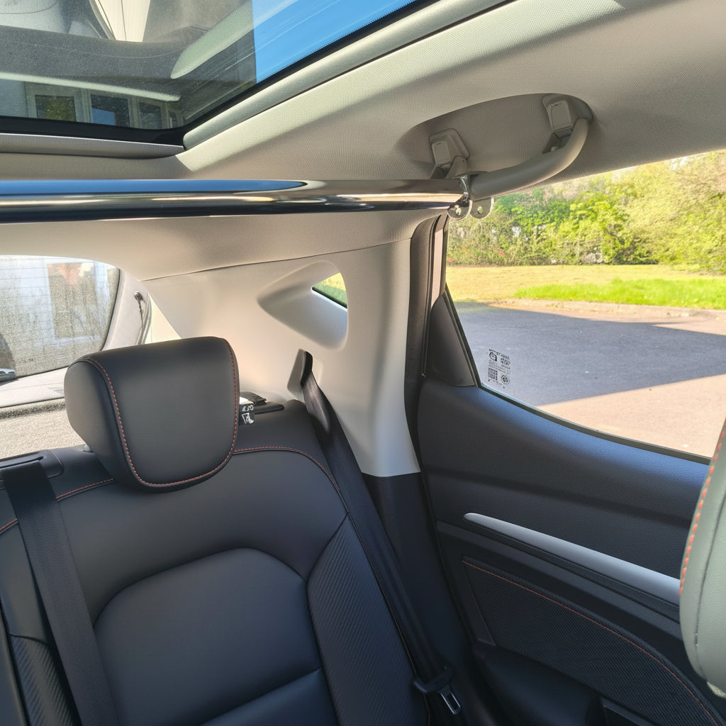 Garment rail for car