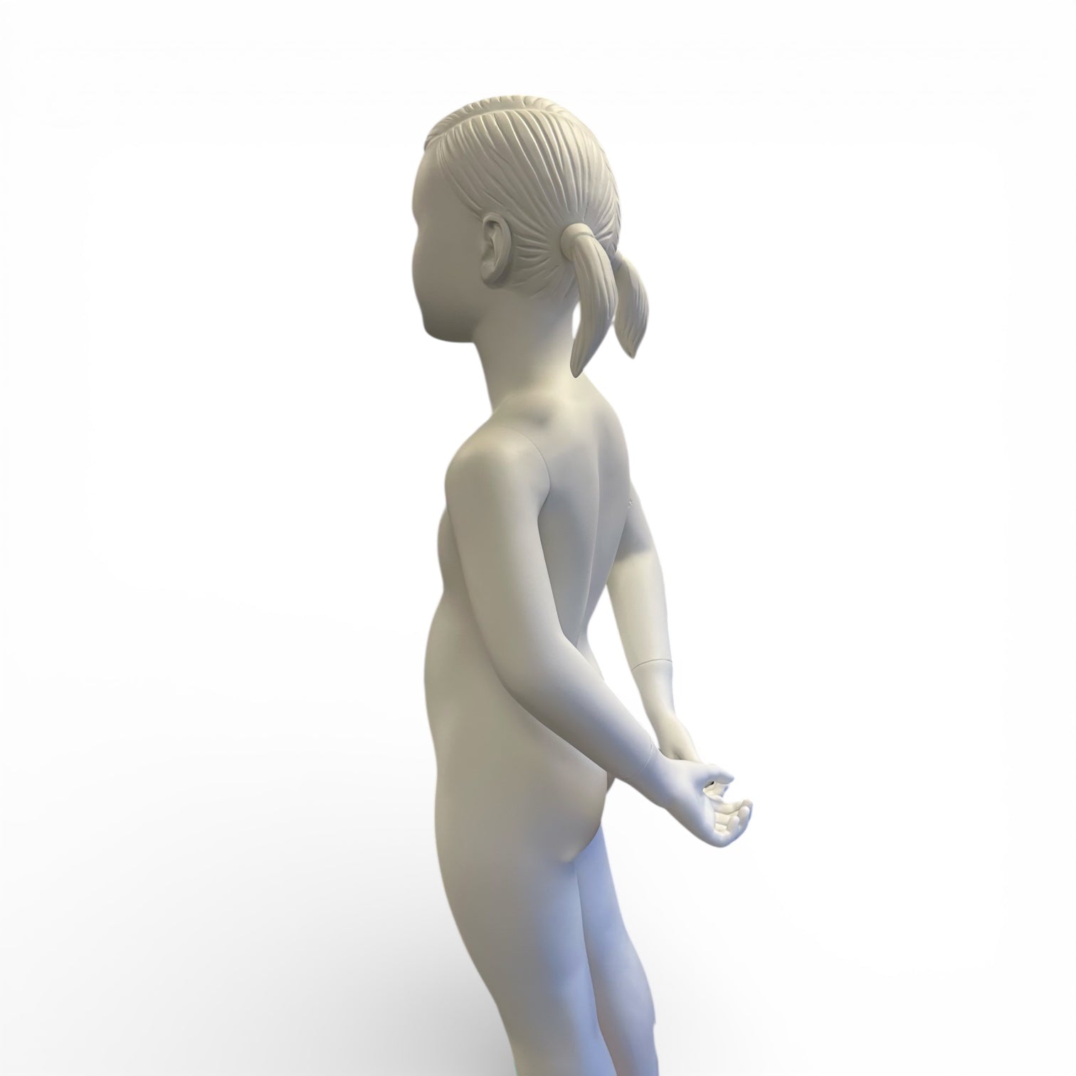 Girl child mannequin 7-8 years. Sculpted hair