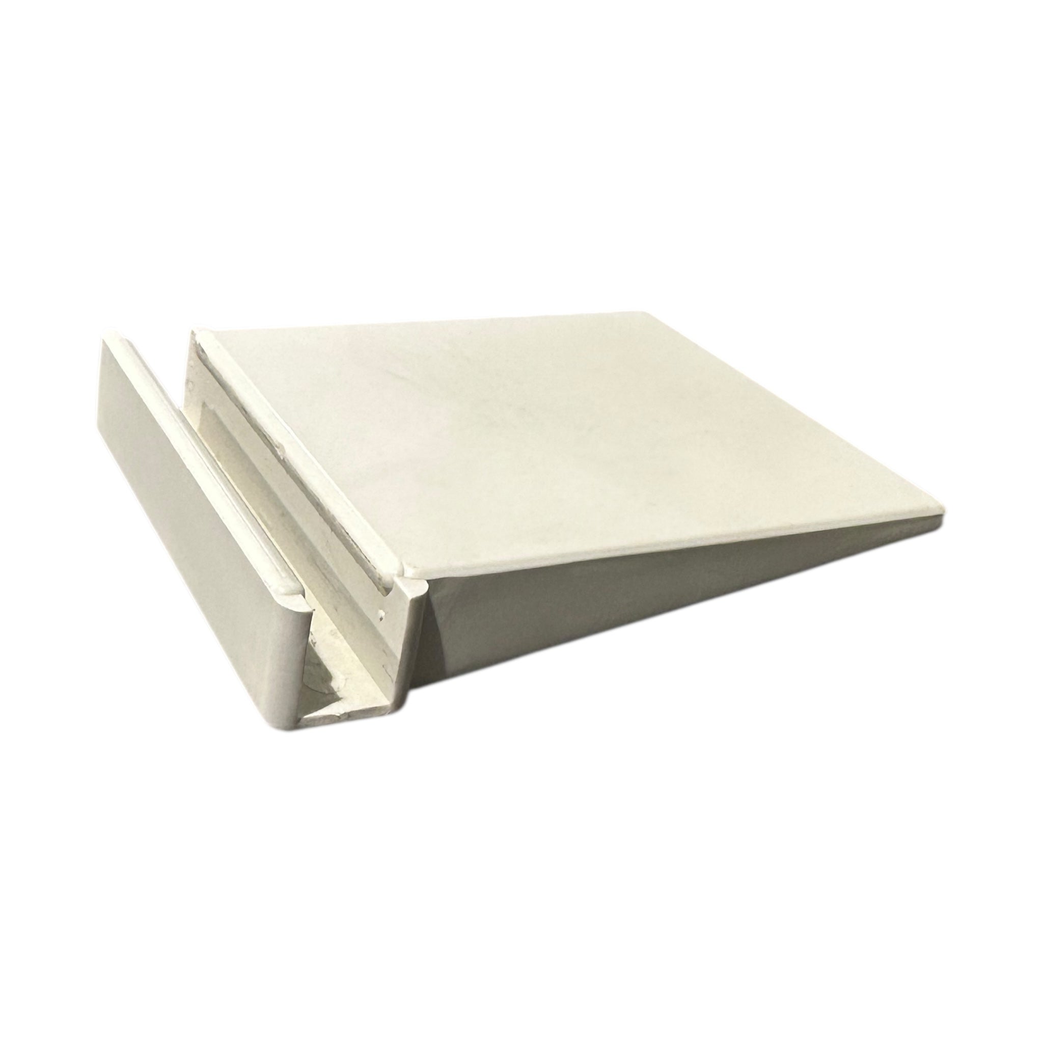 Bordholder i plast. B 6 x D 7,5 cm, skilteholder, til plastrammer, lysegrå