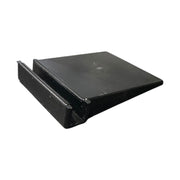 Plastic sign holder. W 6 x D 7.5 cm, sign holder for plastic frames, black