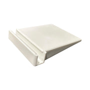 Plastic table holder. W 6 x D 7.5 cm, sign holder for plastic frames, white