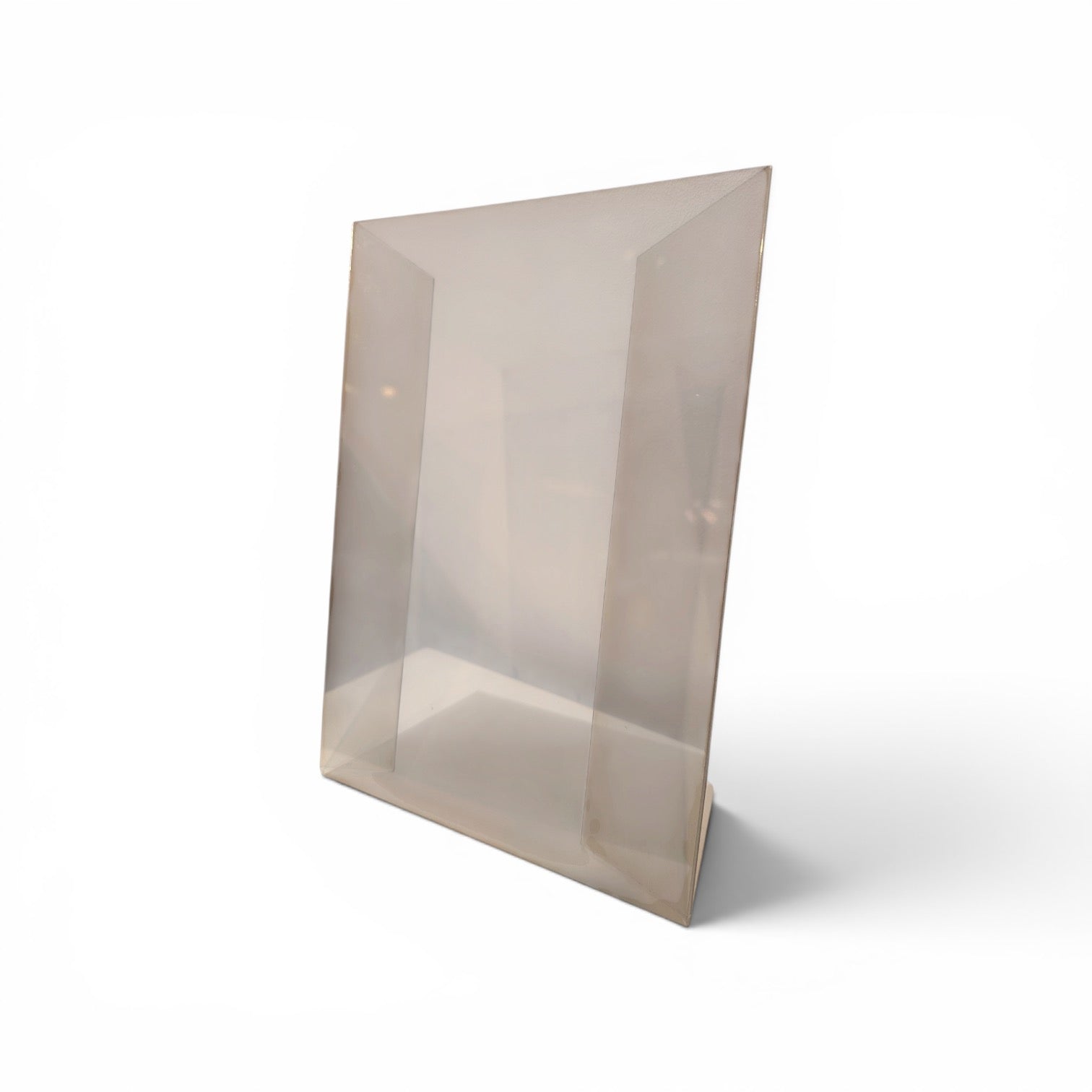 Angled A4 sign holder in PET plastic – for prices and product information