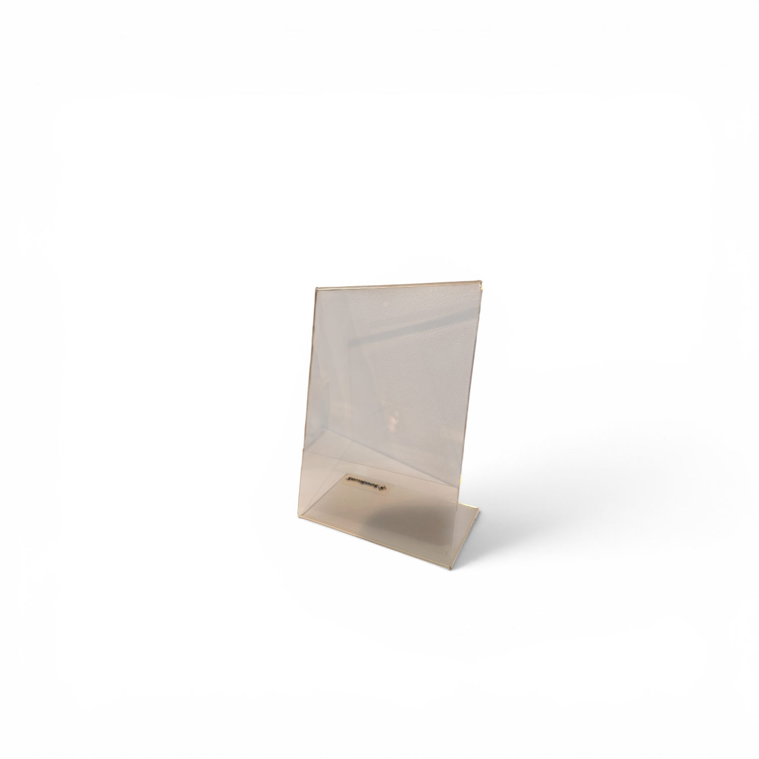 A7 sign holder, angled for table, acrylic