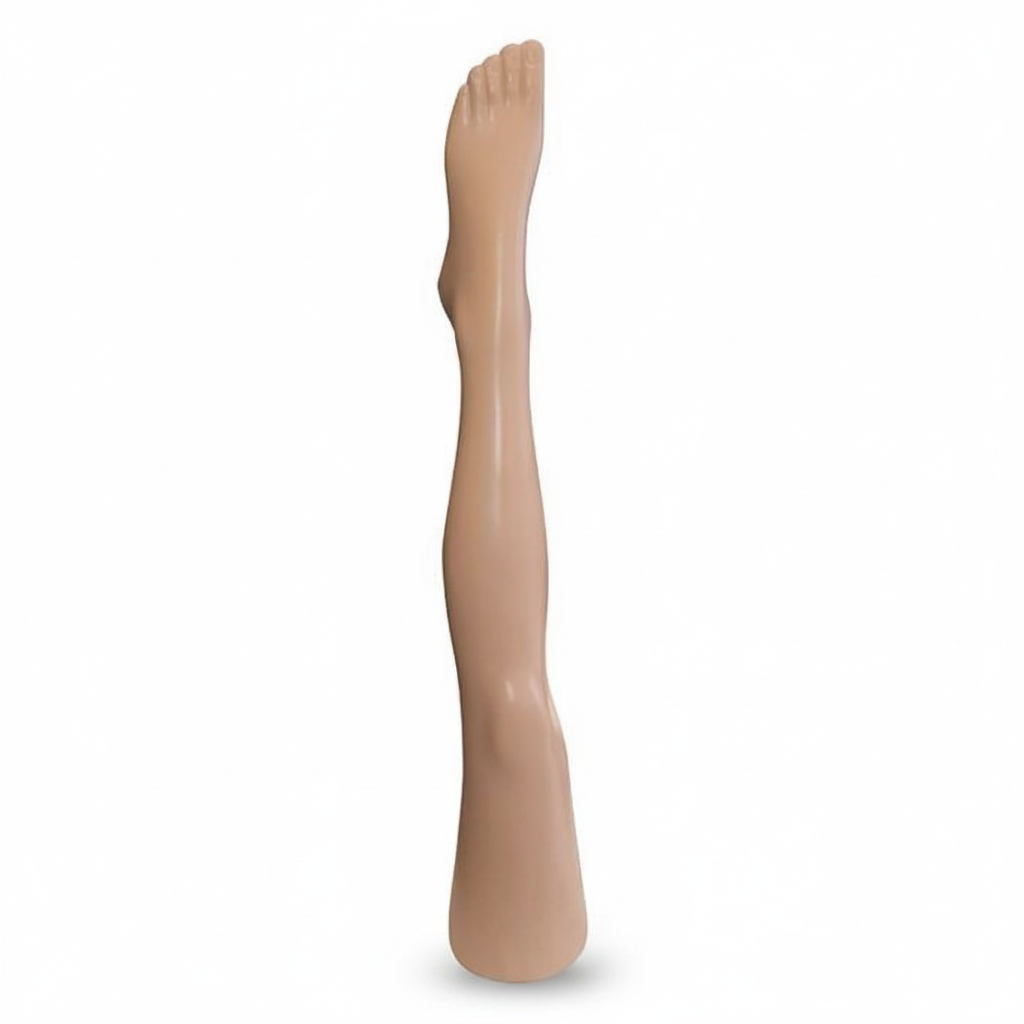 Women's stocking legs. Nude plastic - standing