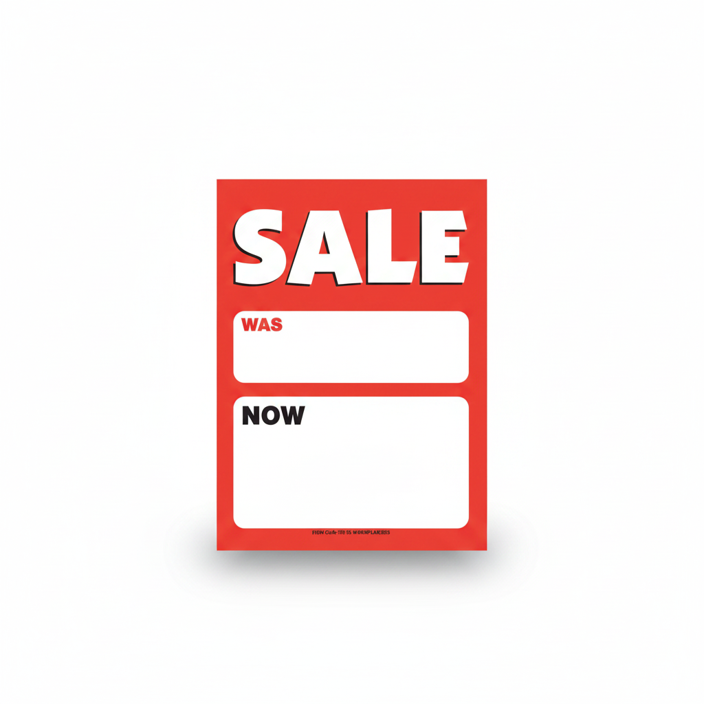 A4 sale sign - SALE - 10 pcs.