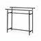 Twin, double rack, height-adjustable, black, W150 x H122-170 cm