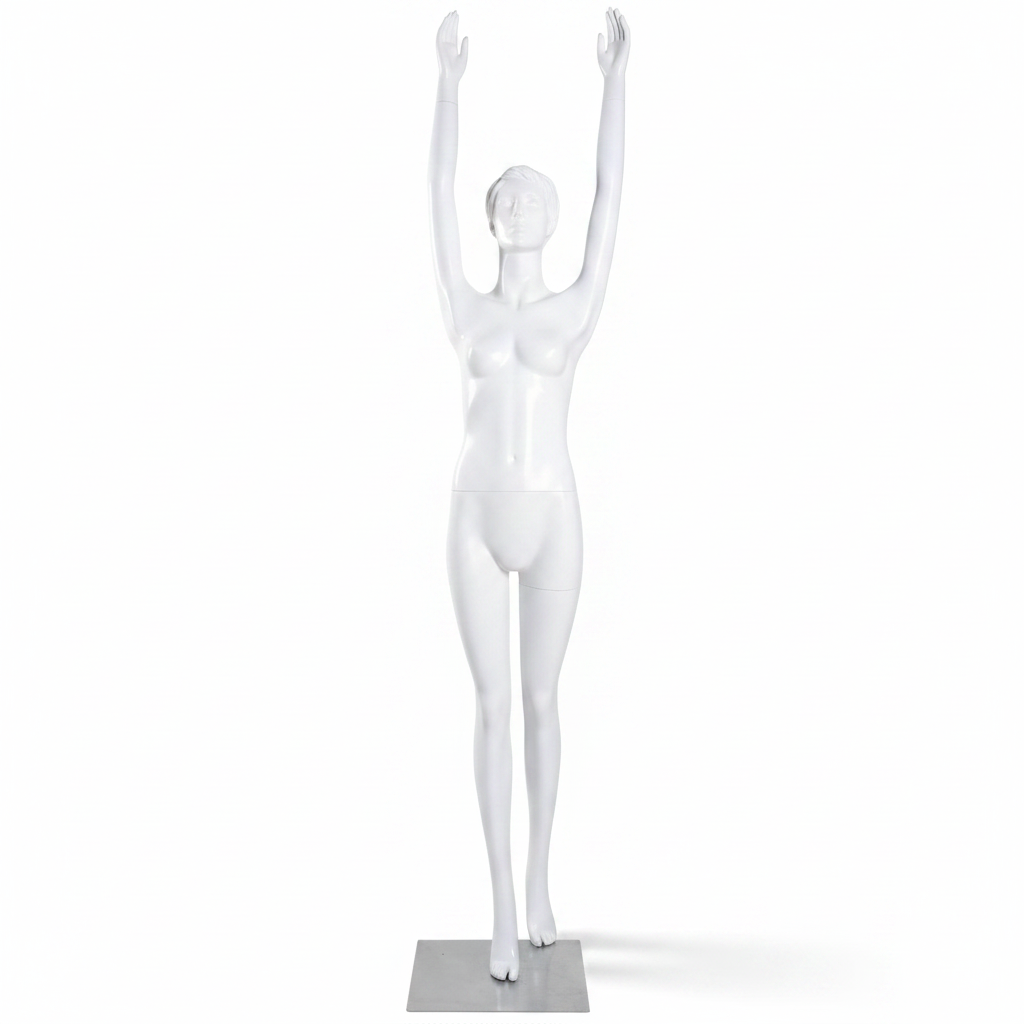 Yoga women's mannequin, fitness/yoga - white. Sol