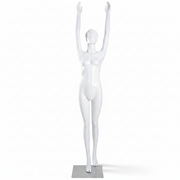 Yoga women's mannequin, fitness/yoga - white. Sol