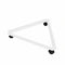 3-sided foot for gate - White