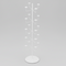 Hat stand with 20 holders - white