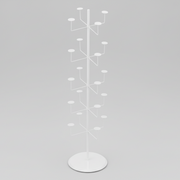 Hat stand with 20 holders - white