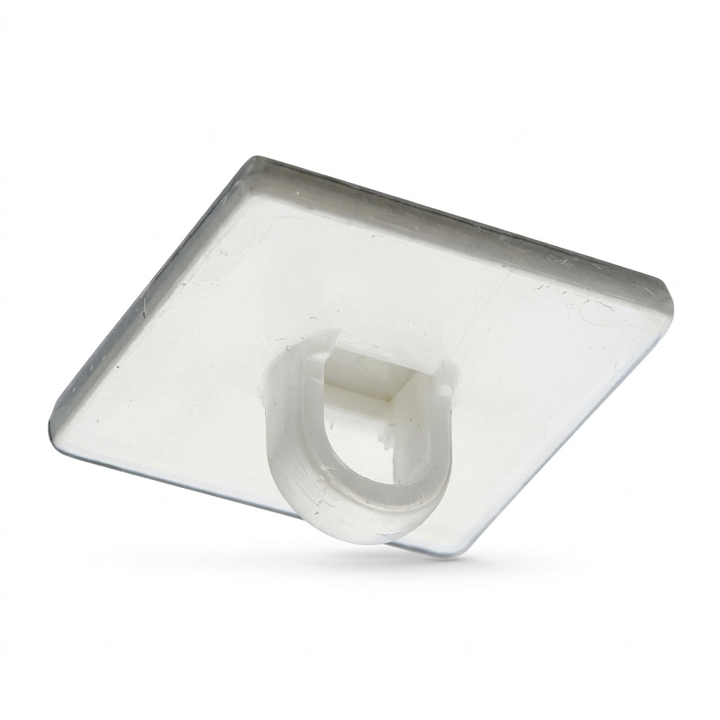 Mobile button, self-adhesive in white