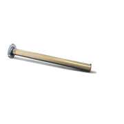 Front hanger for wall, straight. Metal, clear lacquer. 35 cm. Ø30 mm.