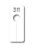 Long white size divider, size 38