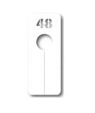 Long white size divider, size 48