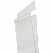 Sign holder A7 vertical, acrylic. For groove panel