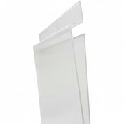 Sign holder A7 vertical, acrylic. For groove panel