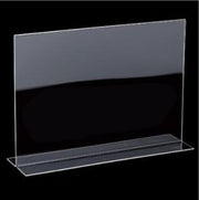 Acrylic sign, A4 landscape. Straight