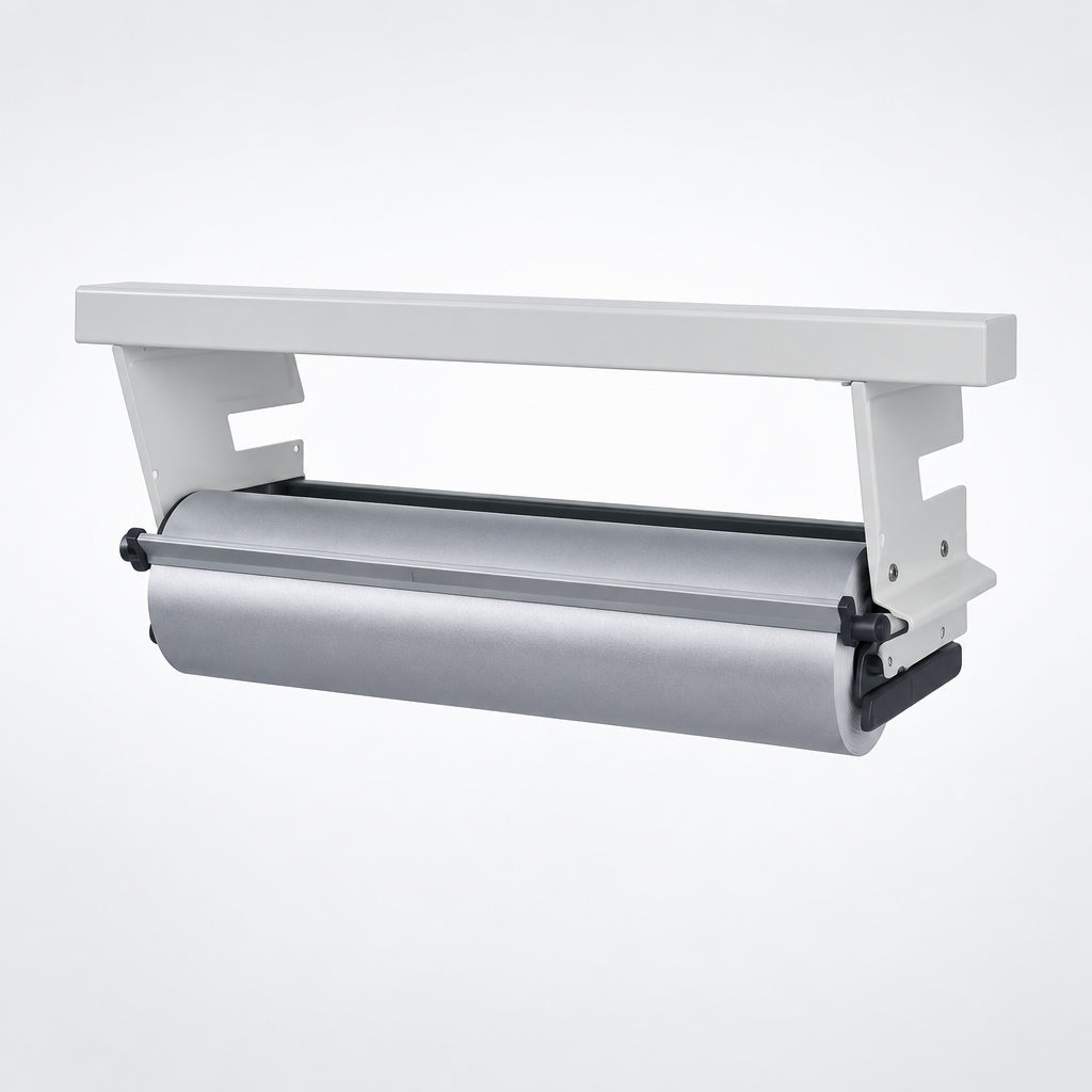 Paper roll holder 50 cm. Gray. Can be used for hanging or freestanding