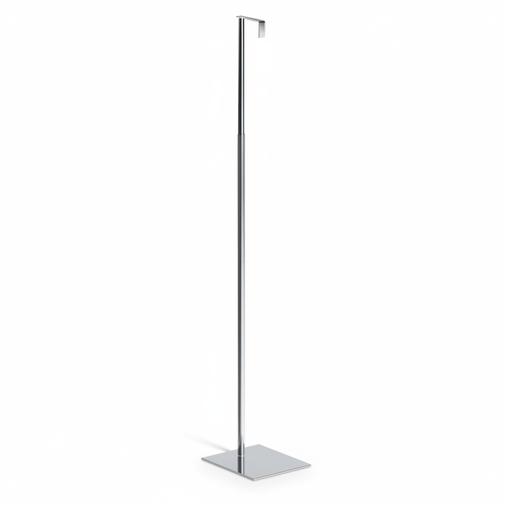Elite neck stand for torso, chrome, square, telescopic, H140-190 cm (Series 5200)