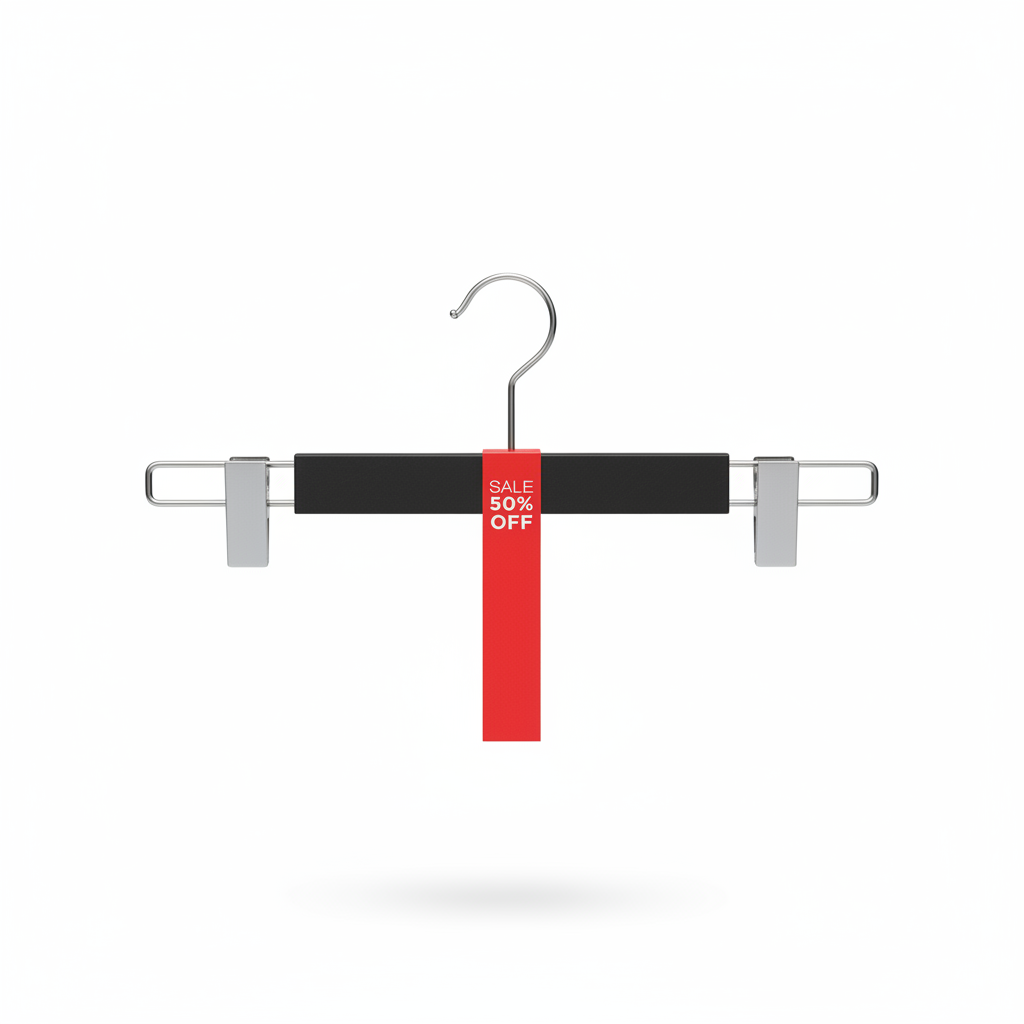 Hanger tag 50%. Pack of 100 pcs. 125 x 25 mm. Vinyl
