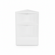 Slimline Disk, corner module, incl. 1 shelf, white, D46 x W46 x H96 cm.