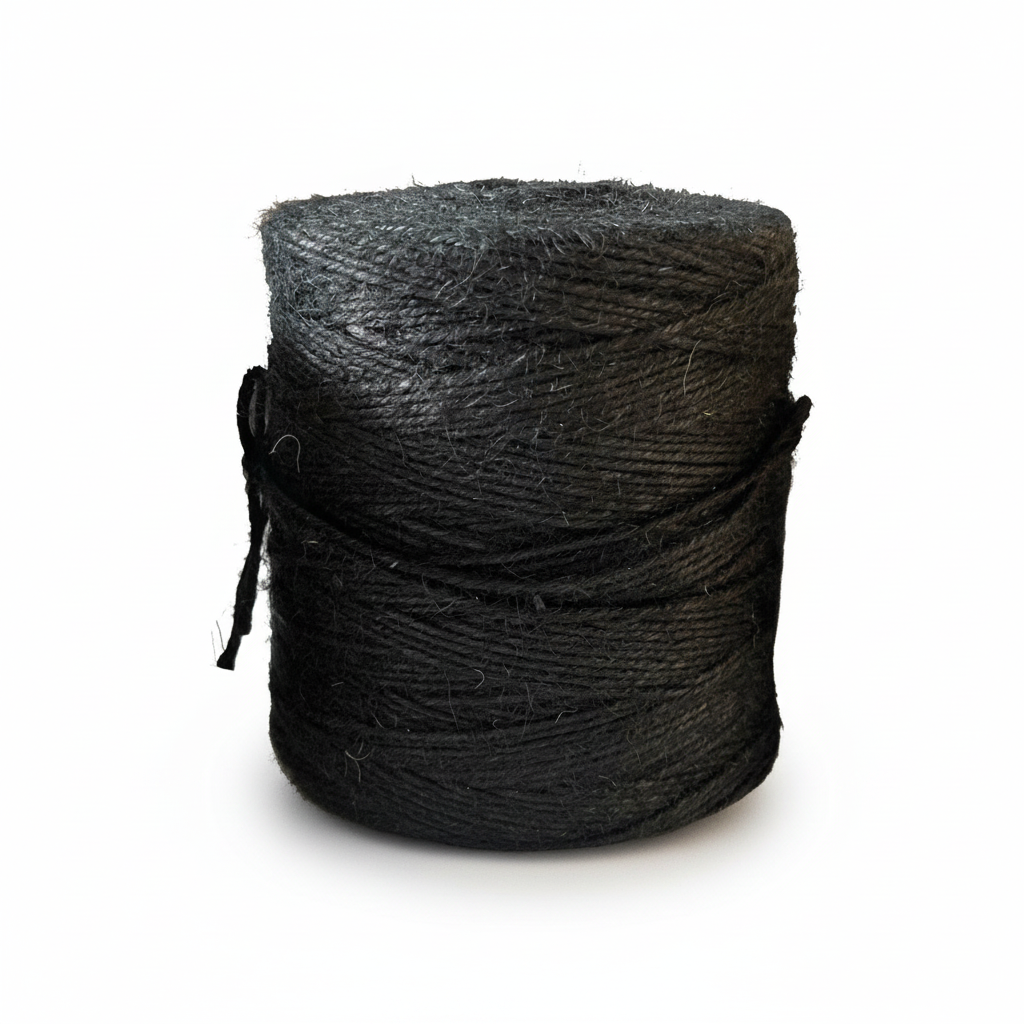 Jute twine, black, 600 m