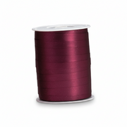 Gift ribbon, matte metallic bordeaux, 10 mm, roll of 250 m