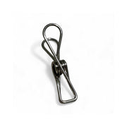 Metal clips in steel, H 5.7 cm. Pack of 10 pcs. Price is for 1 pc.