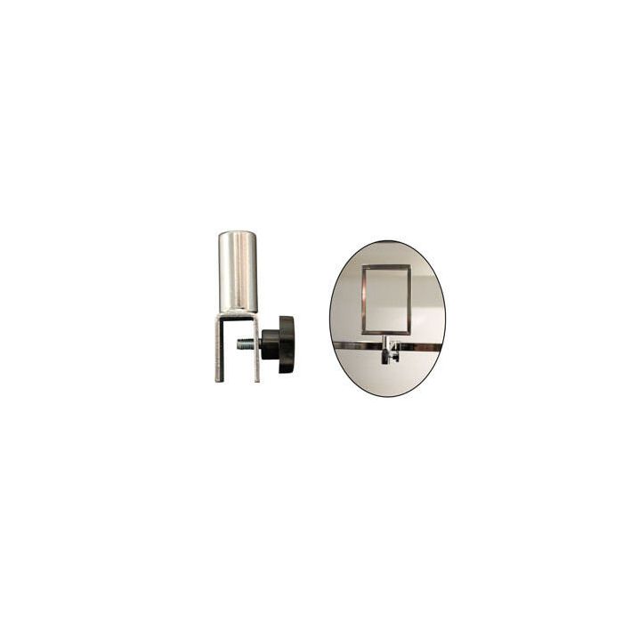 Sign frame brackets for 12 mm decorative and clothes rails, chrome