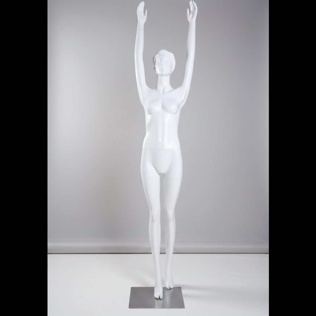 Yoga women's mannequin, fitness/yoga - white. Sol