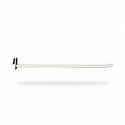 Corner hook for 5 mm decorative rod, white, 30 cm. Ø 8 mm, for Superskinne. Extra heavy-duty