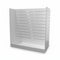 H-rail, white, with 10 cm groove spacing, 124.6 x 60 x H132 cm incl. wheels