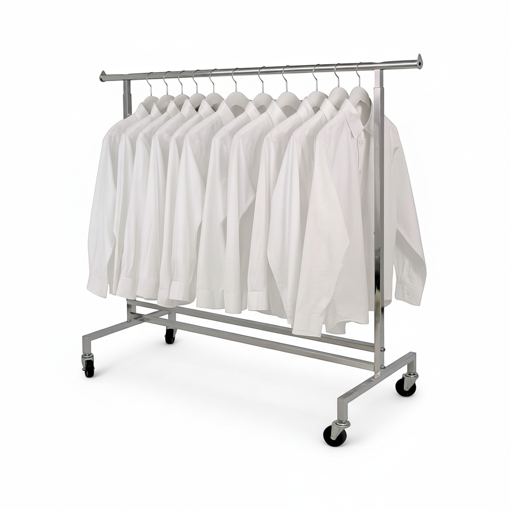Disco II, height-adjustable, chrome, W153 x H140-185 cm