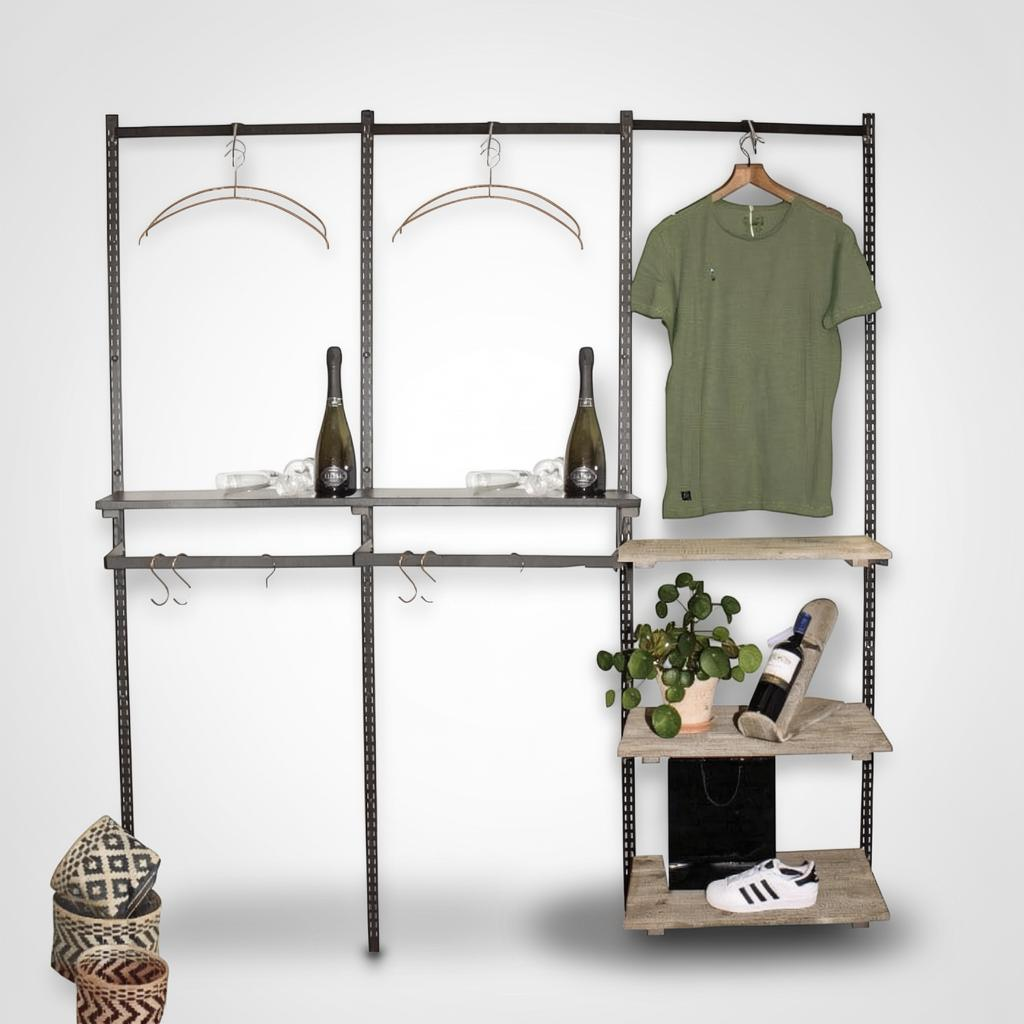 Superskinne wall B180 x H214cm incl. accessories as pictured
