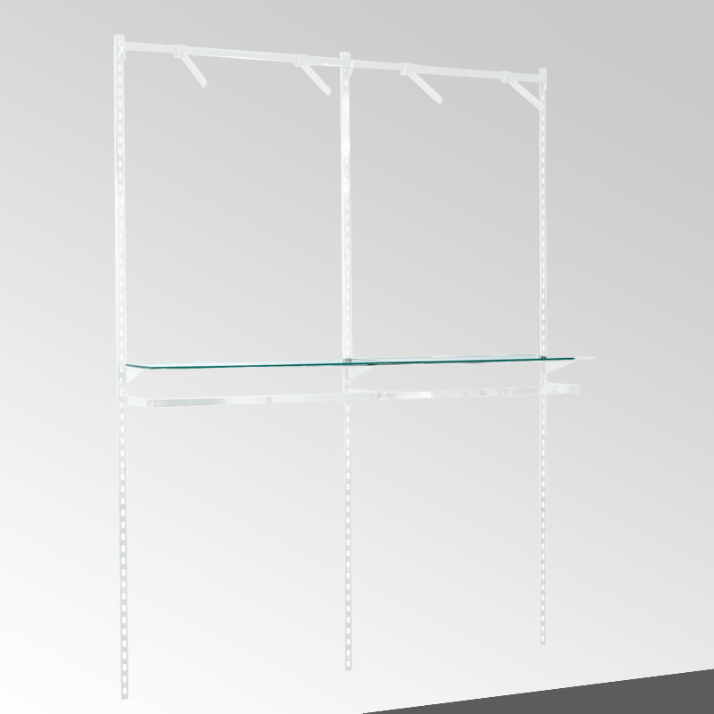 Framework vægskinne (244 cm) - Hvid