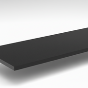 Melamine shelf, black, 18 mm, 60 x 30 cm.
