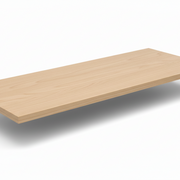 Melamine shelf, straight, beech, 19 mm, 61 x 37 cm, with groove