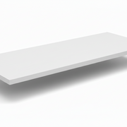 Melamine shelf, straight, white, 25 mm. 60 x 40 cm.