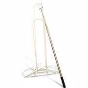 1 hanger catcher and 1 hanger stand in white