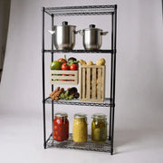 Shelf - TUBO (W 91 x D 46 x H 220 cm.) - Black