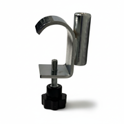 Brackets for sign frames, for oval or round tubes. Chrome