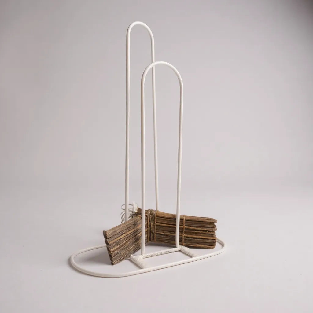 Coat rack, white, H85 cm. Adjustable to 2 widths