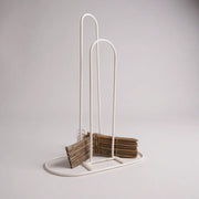 Coat rack, white, H85 cm. Adjustable to 2 widths