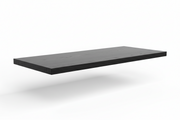 Melamine shelf, straight, black wood grain, 36 mm. 74.30 x 40 cm.