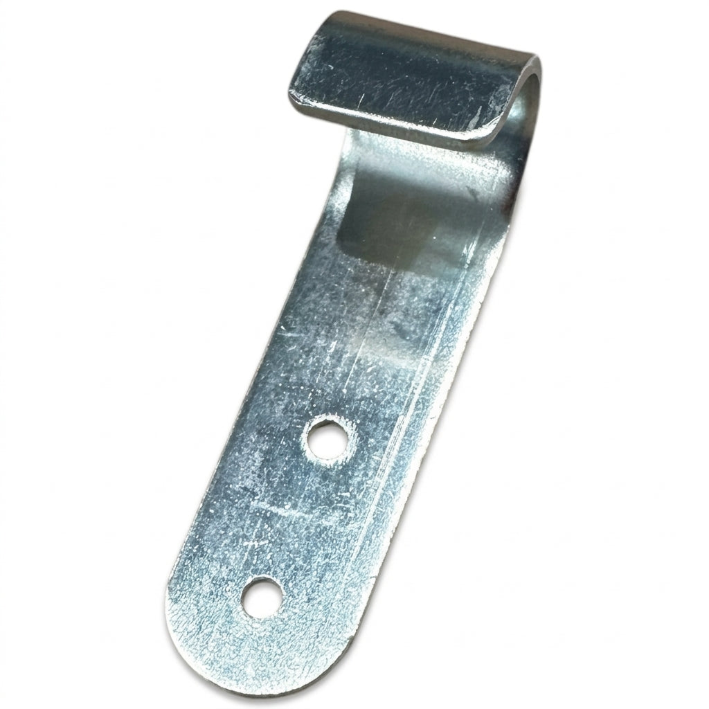 Ophæng, lodret, galvaniseret, til rør Ø25 mm. 2 skruehuller - product photo on white background