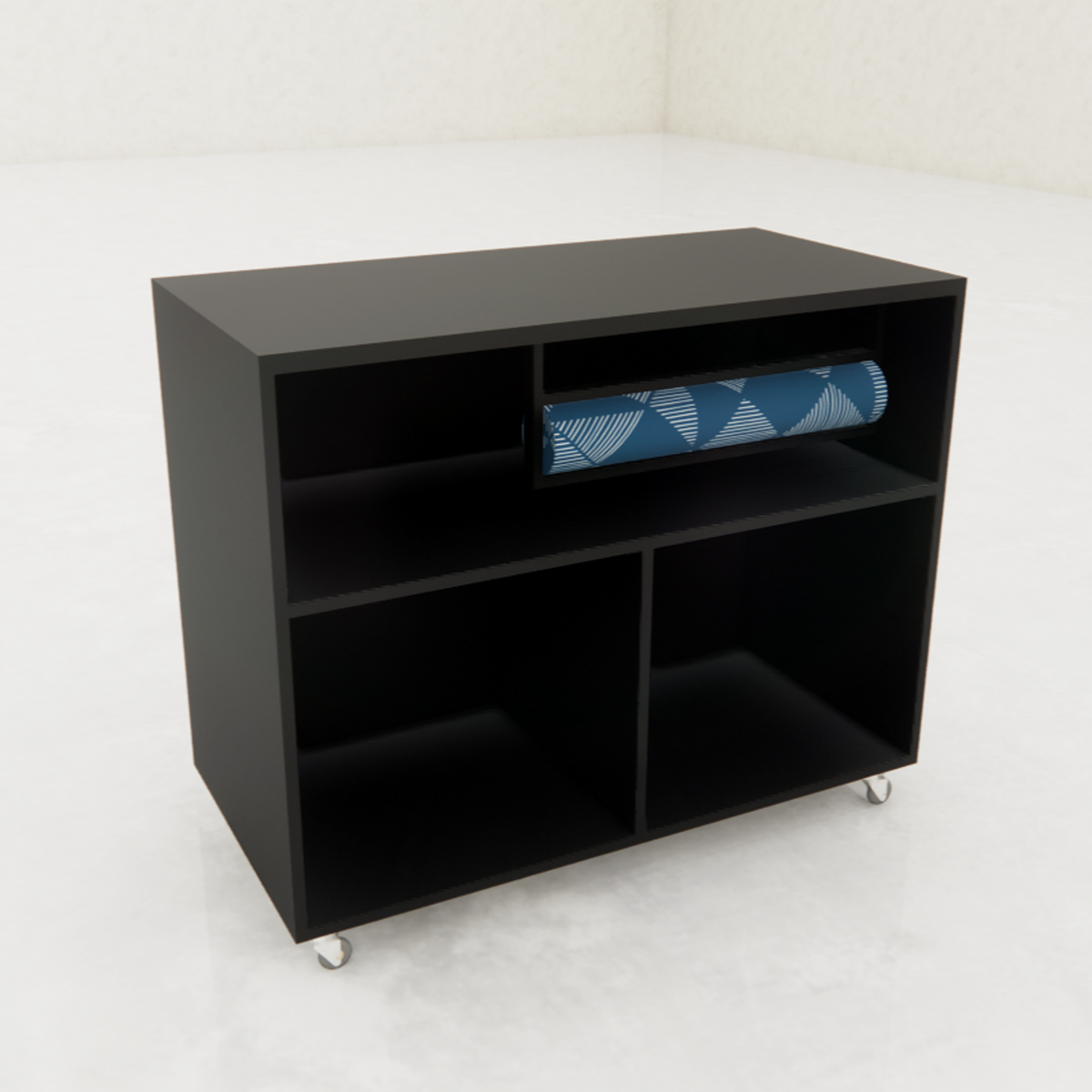 Packing counter - Frame-disk, black. B110. Includes paper roll holders